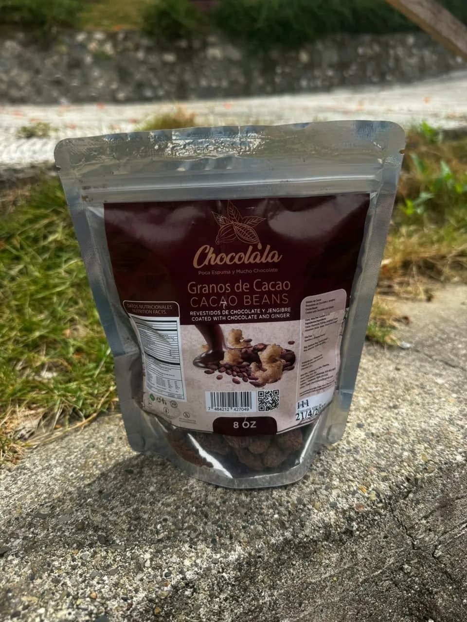 Granos de Cacao Revestidos con Chocolate — Con Jengibre 1