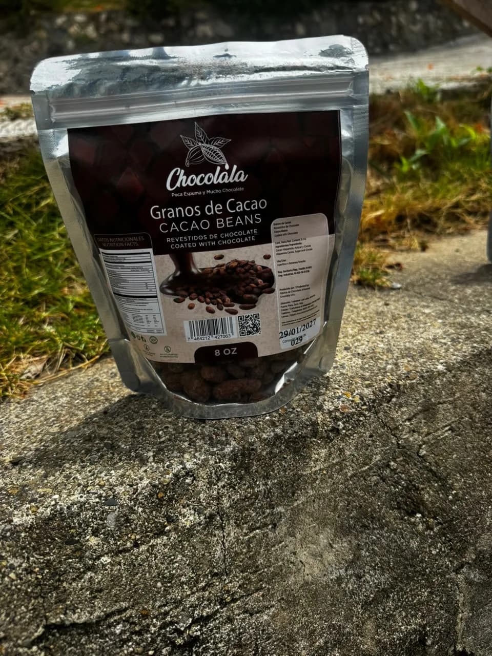 Granos de Cacao Revestidos con Chocolate — Sin Jengibre 1